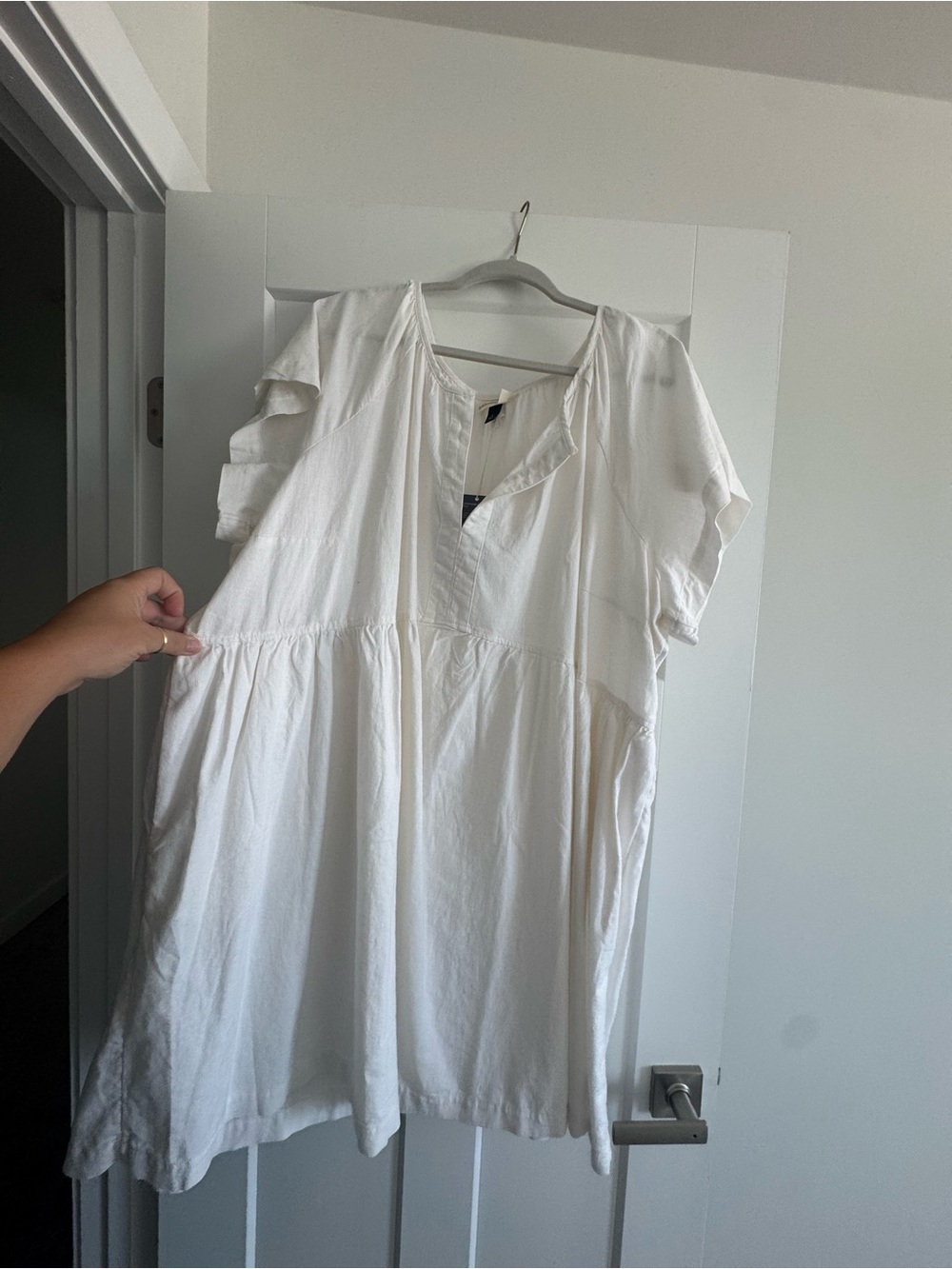 Universal thread white linen dress